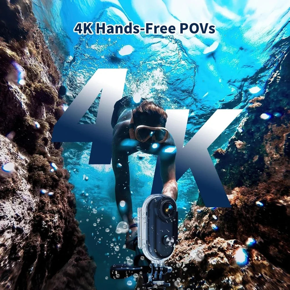 4K Waterproof Body Cam — WiFi Wearable Camera for Bike & Travel