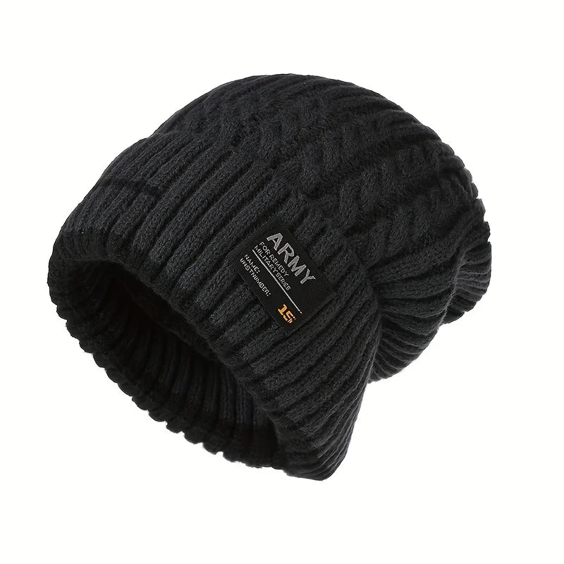 Thick Knit Beanie, Unisex Winter Skullcap
