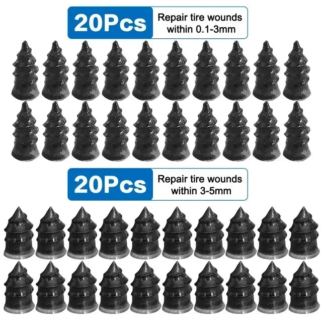 100pcs  Automotive Tire Repair Nail Universal Set Automotive Motorcycle Tire Repair Nail Bicycle Tire Perforation Repair Tool