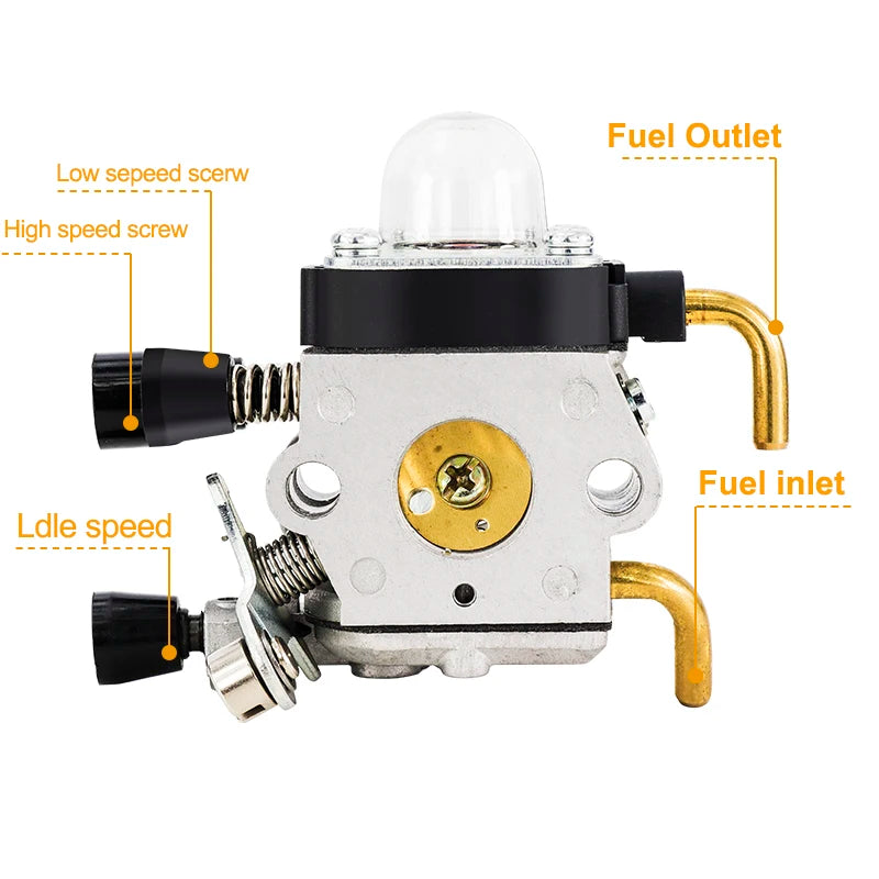 XCAN Carburetor Carb For STIHL FS38 FS45 FS46 FS55 FS74 FS75 FS76 FS80 FS85 String Trimmer Weed Eater Lawn Mower Spare Parts