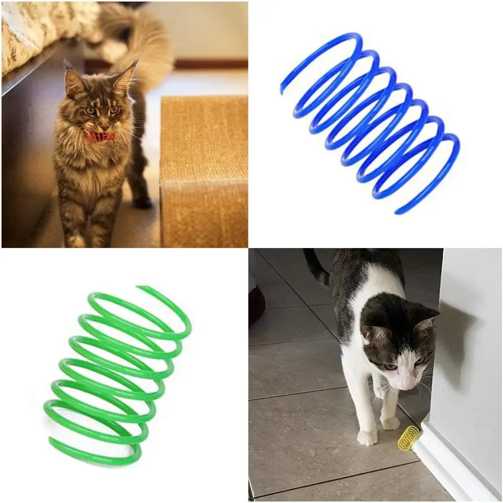 Cat Spiral Spring Toys - 4 to 200 Pack, Colorful Coils – photo 6