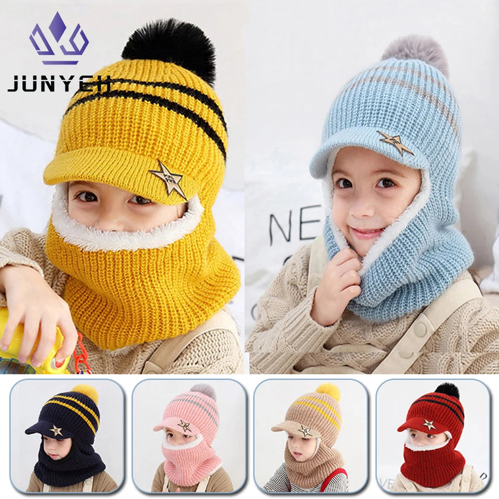 Kids Crochet Hat and Scarf Set - Soft Knit Beanie, 2-8 Years - photo 2