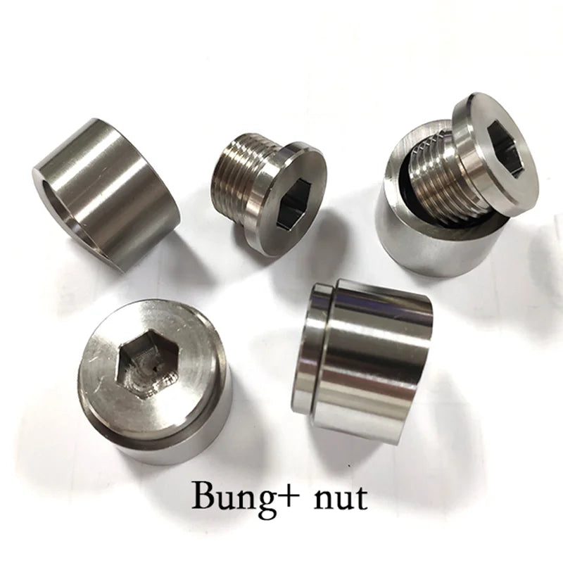 SS304 Hex Weld Bung & Nut — M18x1.5 Lambda Sensor Boss
