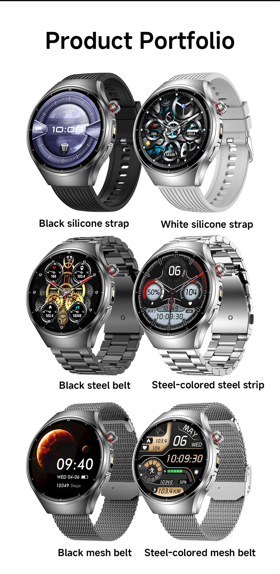 2026 G6 Max Smartwatch – 1000mAh Battery, Bluetooth Call, GPS Tracking & LED Flashlight | Men