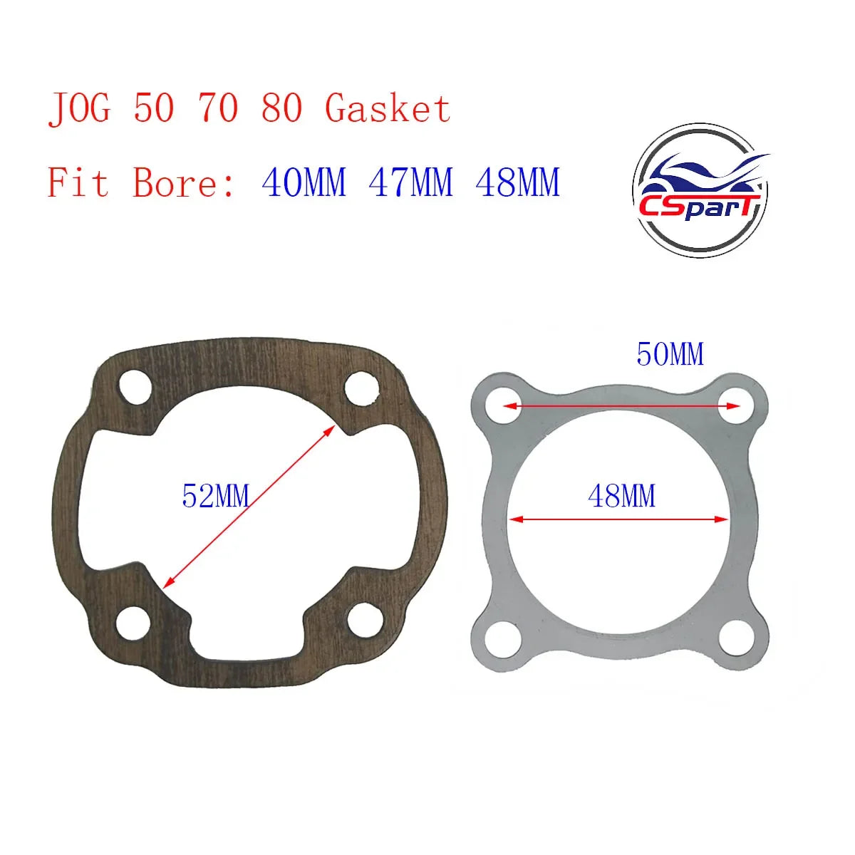 JOG 40MM 47MM 48MM 10MM 12MM Piston Kit For Yamaha 50CC 70CC 80CC Minarelli EVO 5BM 5SU 1E40QMB Keeway Roketa Scooter ATV Buggy