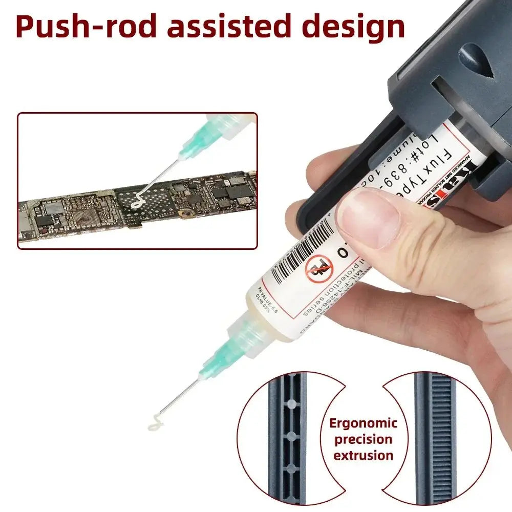 Kaisi K-2208 Universal Solder Paste Extruder Booster Manual Extruder Labor-saving Glue Gun Phone Welding Oil Flux Putter Tool