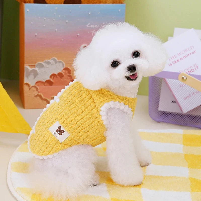 Soft Fleece Dog Coat - Cute Winter Jacket for Small Dogs and Cats - photo 4