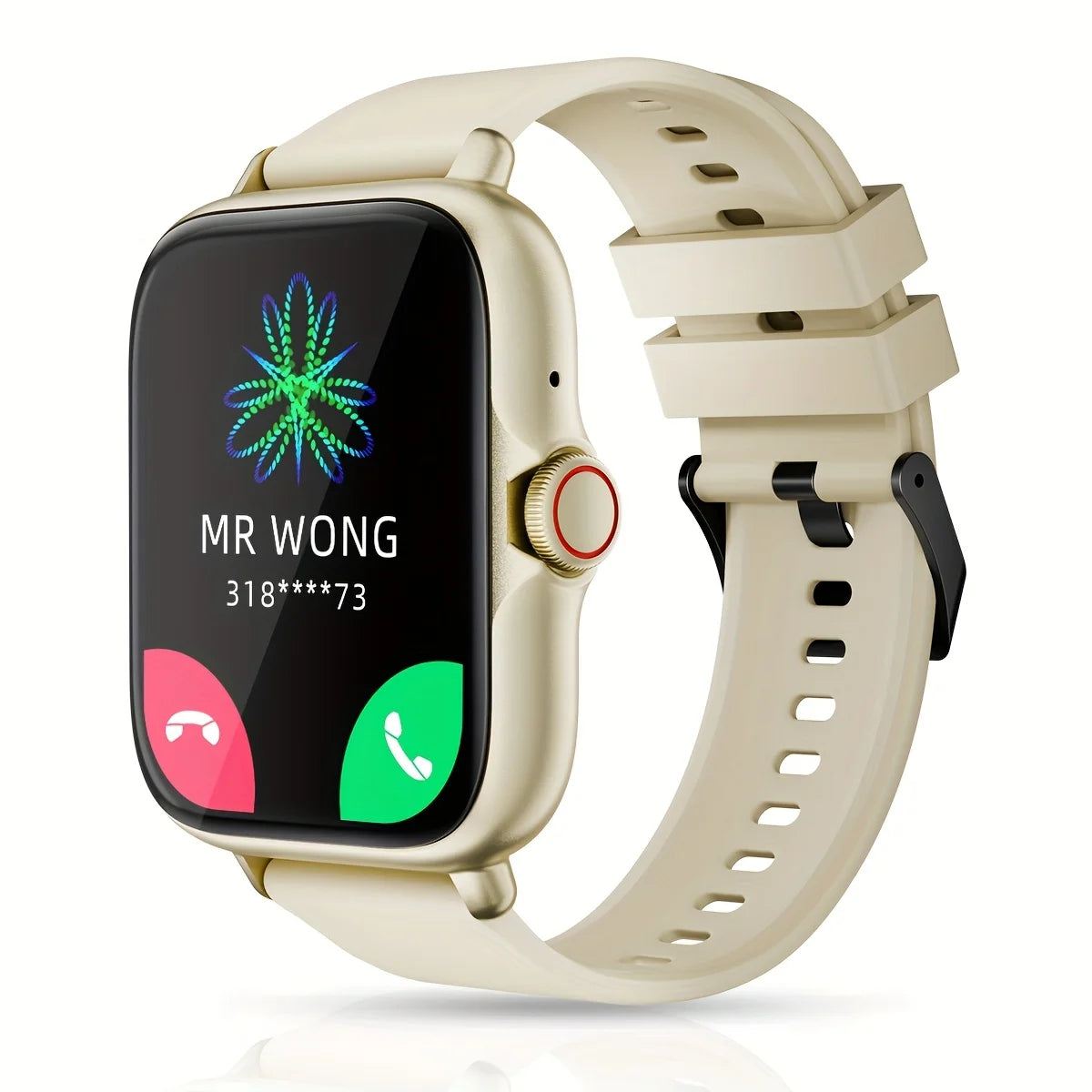 Full Touchscreen Smart Watch — Calls, Messages & Music Control (iOS & Android)