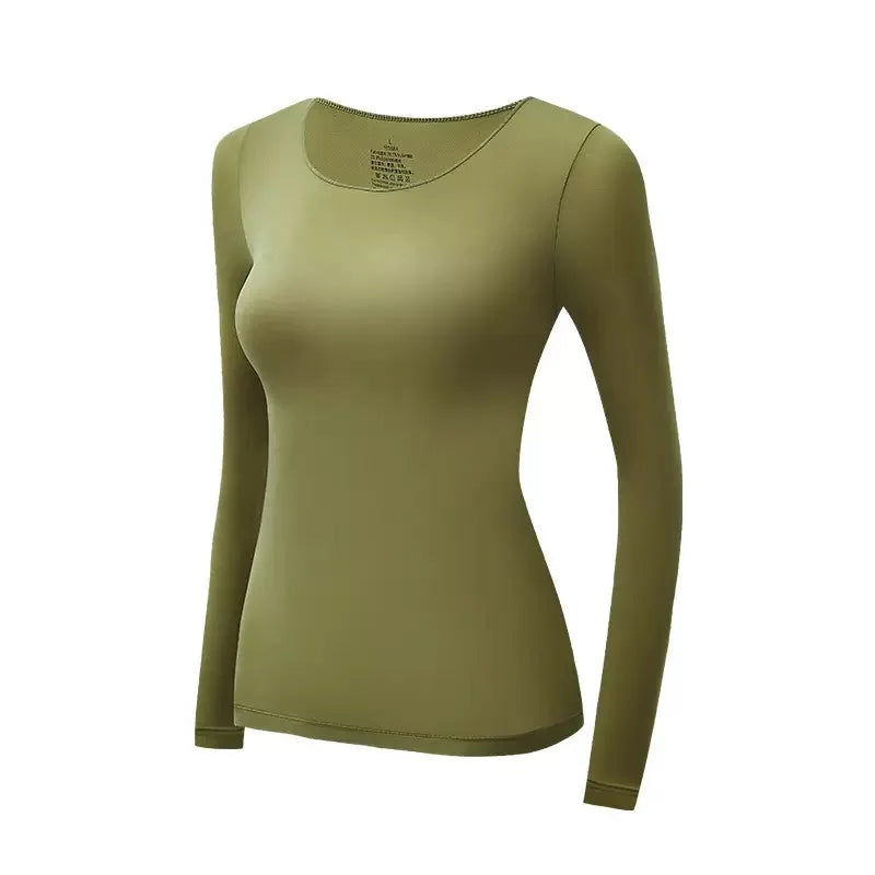Women's Seamless Ultra-Thin Thermal Set - Long Sleeve Top & Pants - photo 13