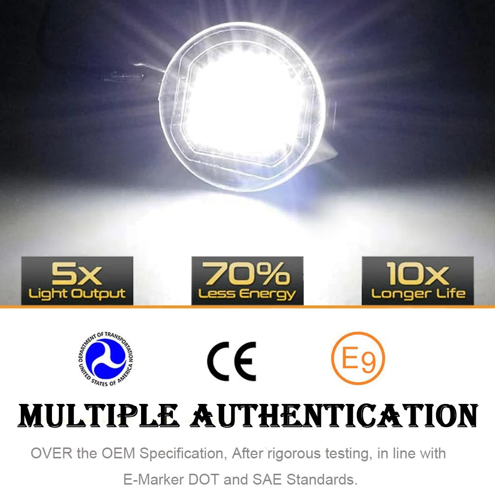 LED Puddle Side Mirror Lights — Chevrolet Silverado 2500HD/3500HD & GMC Sierra / Yukon / Suburban / Tahoe (2015–2021)