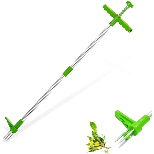 Stand-Up Weed Puller — Long-Handle Root Grabber for Dandelions & Weeds