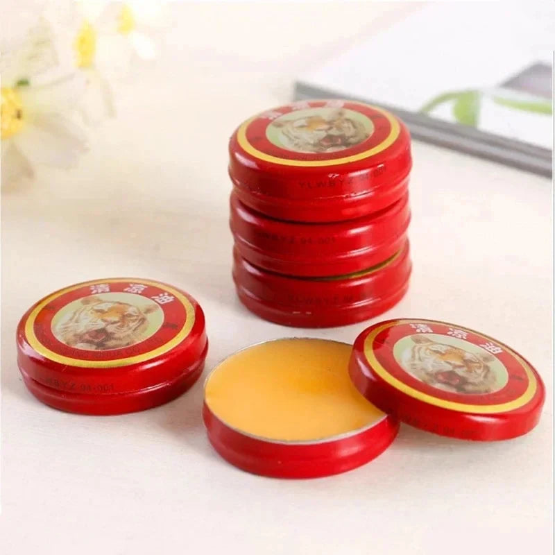 10/40/60pcs Natural Tiger Balm Essential Oil Mosquito Elimination Headache Cold Dizziness Solid Balm Ointment Fragrance Unisex