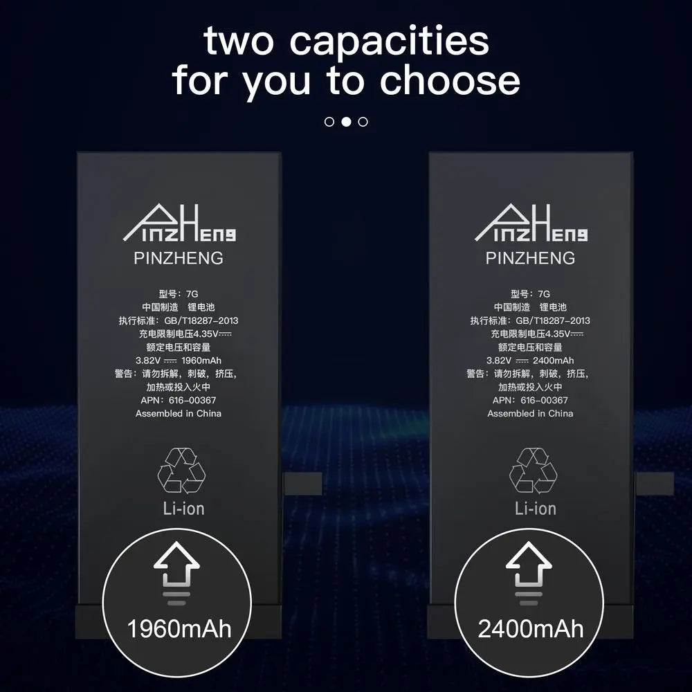 PINZHENG Real High Capacity Battery For iPhone 14 15 14 Pro 15 Pro 14 Pro Max 15 Pro Max 14 Plus 15 Plus Replacement Batteries