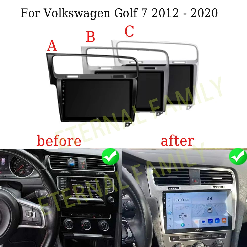 10" For Volkswagen VW Golf 7 MK7 GTI 2013-2017 Android 16 Carplay Car Radio Multimedia 8 CORE IPS QLED Navigation GPS 5G WIFI BT
