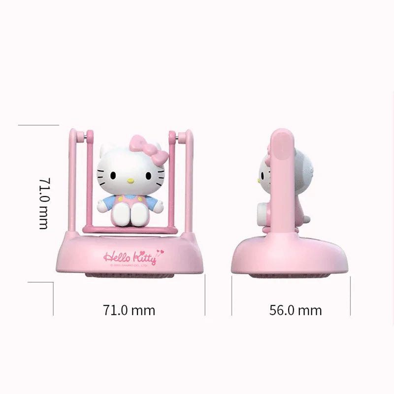 Interesting Hello Kitty Kuromi Solar-Powered Aroma Diffuser Car Perfume Car Decoration Item - A Gift for Boys and Girls
