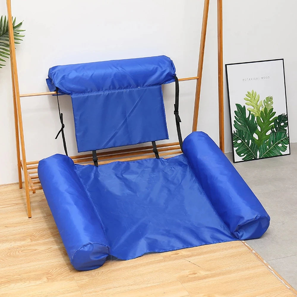 Inflatable Floating Water Hammock — Pool Lounge Float for Summer