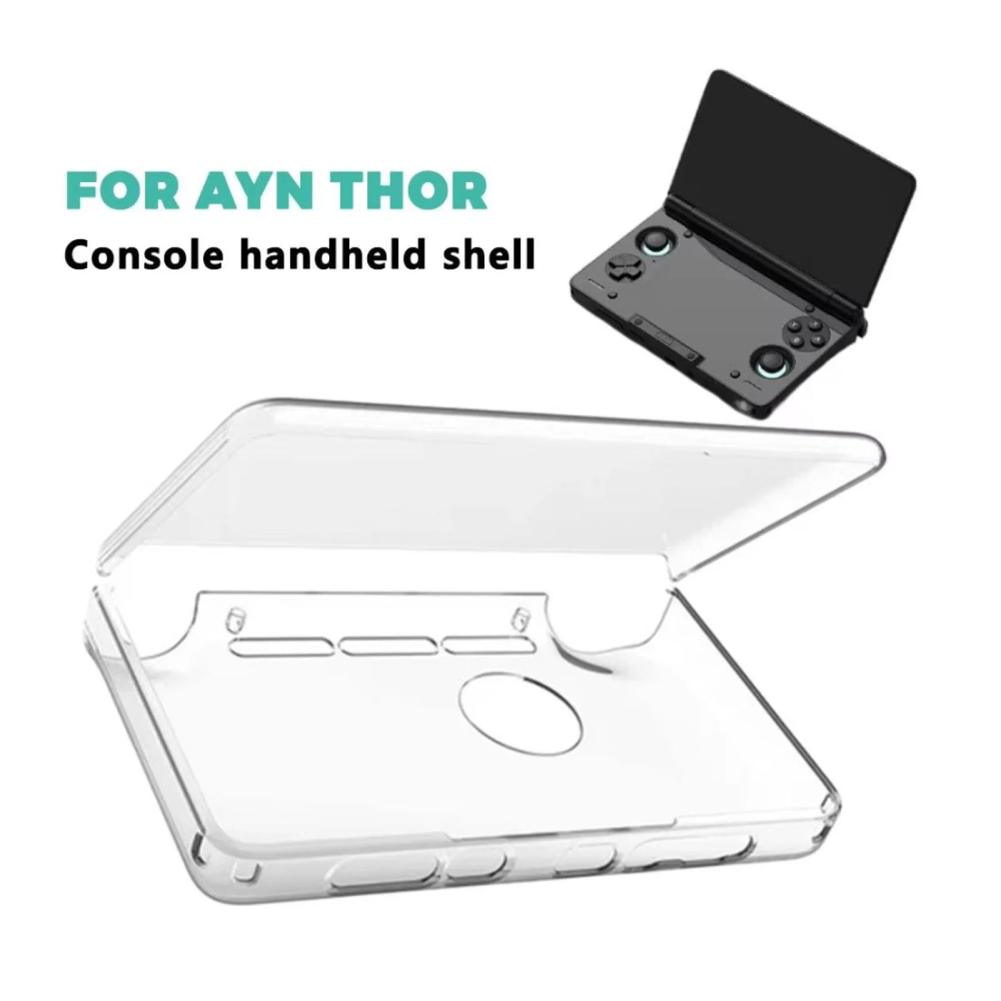 Transparent TPU Protective Case For AYN THOR Shell Clear Case Cover Full Protection Game Console Accessories