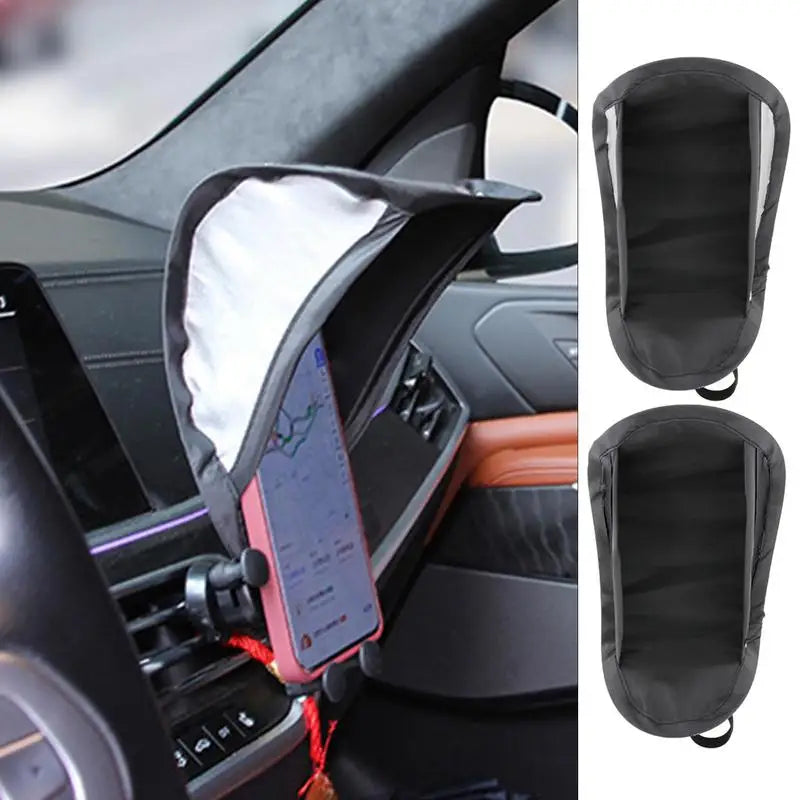Cell Phone Umbrella Sun Shade Sun Shade For Phone Mobile Phone Holder Glare Blocking Sun Shade For Phone For Car Motorcycle Bike