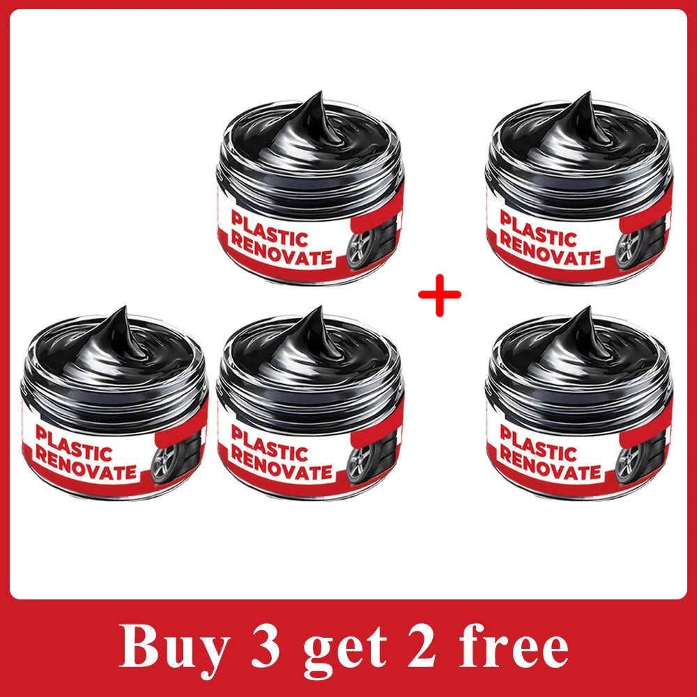 Car Interior Scratch Repair Paste Shine Restoration Black Interior Dashboard Plastic Surfaces