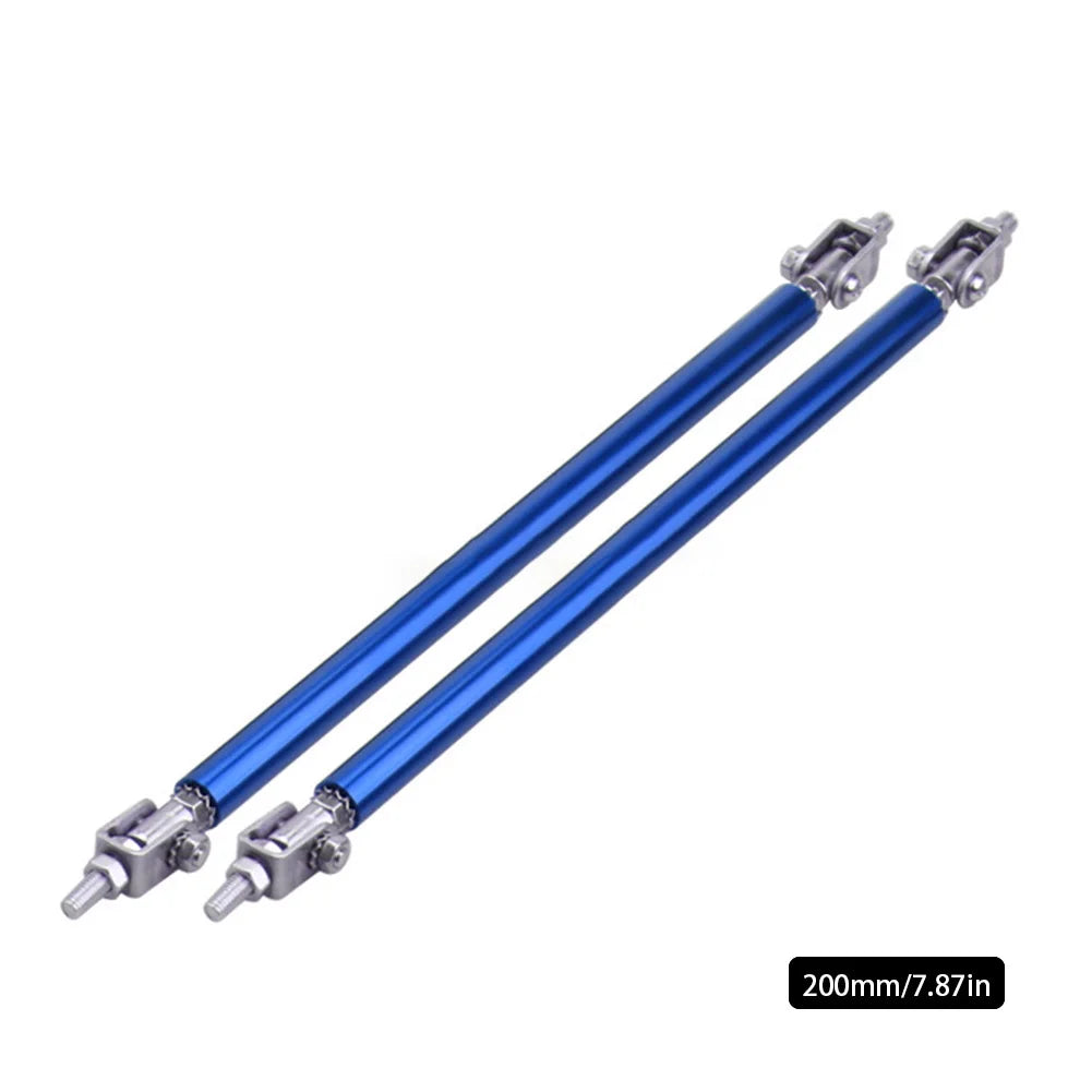 2PCS Car Splitter Rods Racing Adjustable Front Rear Bumper Lip Support Strut Brace Tie Pull Bar Kit 75/100/150/200mm Universal
