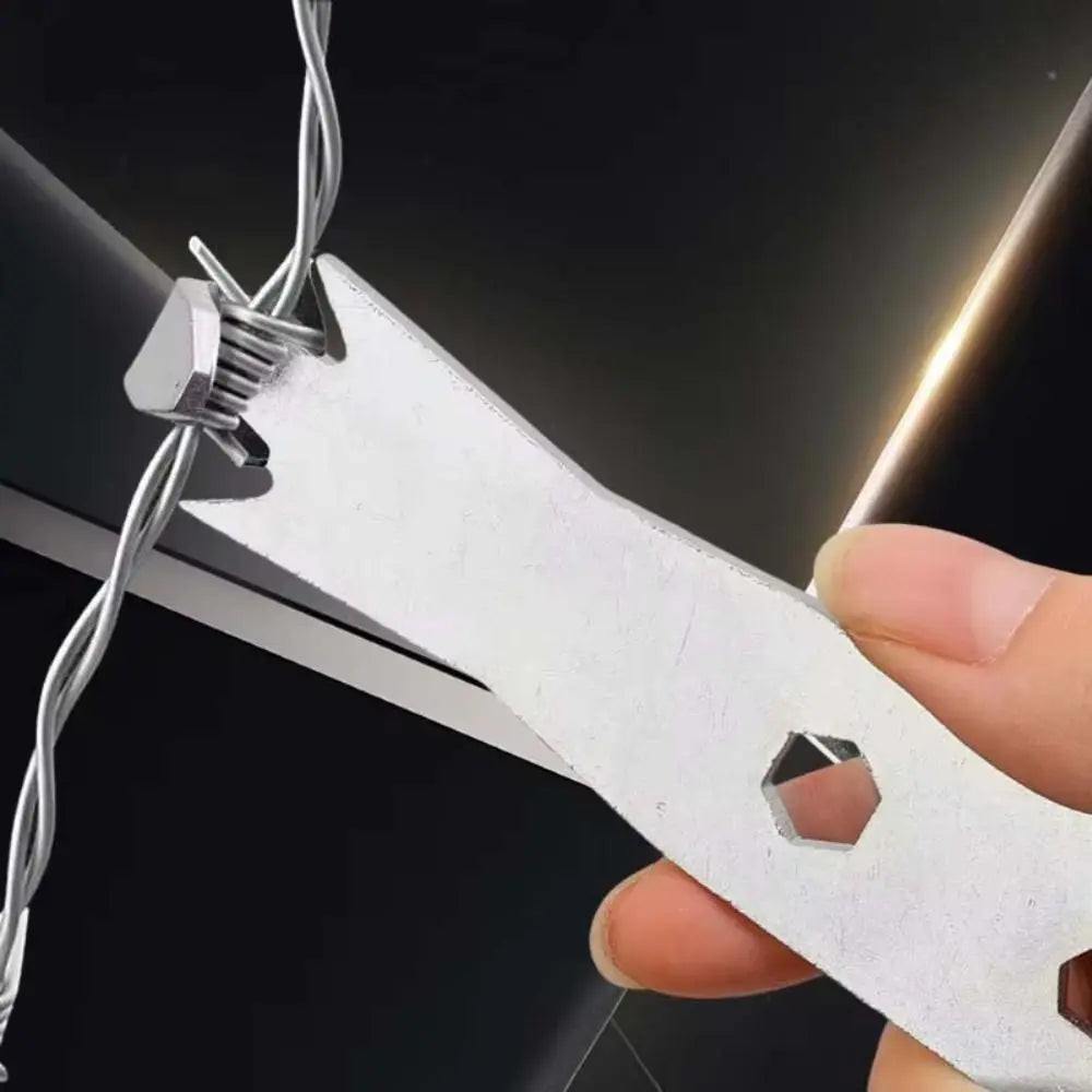 Stainless Steel Fence Wire Twister Heavy Duty Barb Binding Wire Tightener Multifunctional Tensioning Tool