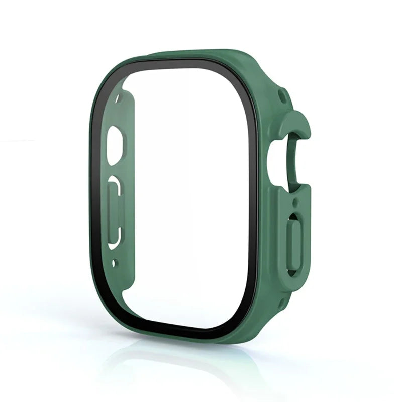 For Apple Watch Ultra 3 49mm 2026 PC Bumper+Screen Protector Tempered Glass+Cover for apple watch Case ultra 2/Ultra Accessories