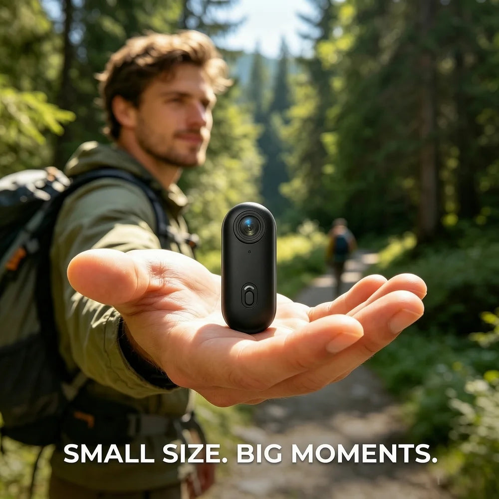 4K Mini Vlog Camera — Portable WiFi Action Body Cam