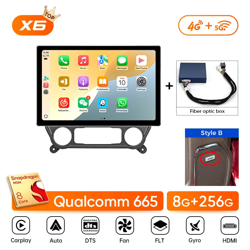 Ainavi 13.1 Inch For Chevrolet Silverado 2014 2015 2016 2017 2018 Car Radio Carplay Android Auto Multimedia Player 4G 2Din HDMI