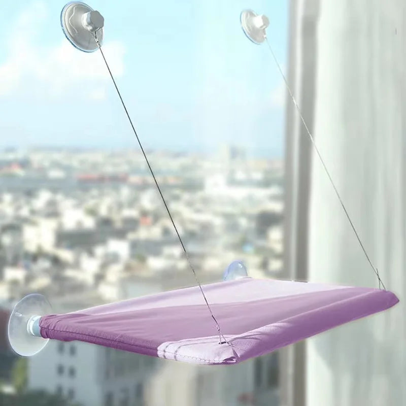 Cat Window Hammock Bed — Suction-Cup Space-Saving Perch for All Seasons