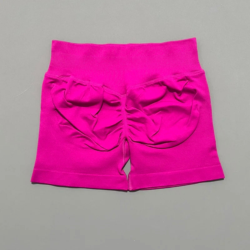 HISTELLO Impact Shorts 4.5" Women Fitness Sports Biker Shorts Low Waist Gym Short Workout Scrunch Butt Yoga Seamless Leggings