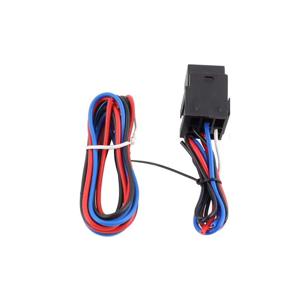 Carbon Fiber Car Switch 2in1 Comb Racing Car Toggle Ignition Switch Panel 12V Engine Start Starter Push Button With Red LED