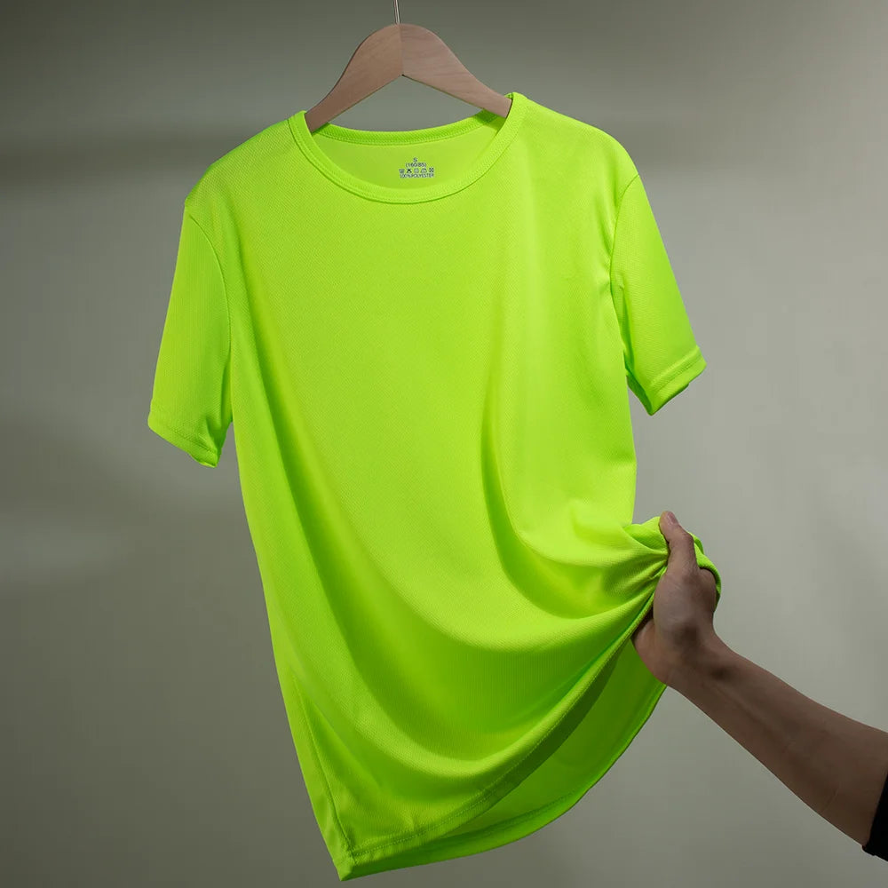 Multicolor Quick Dry Short Sleeve Sport T Shirt Gym Jerseys Fitness Shirts Trainer Running T-Shirt Men's Breathable Sportswear