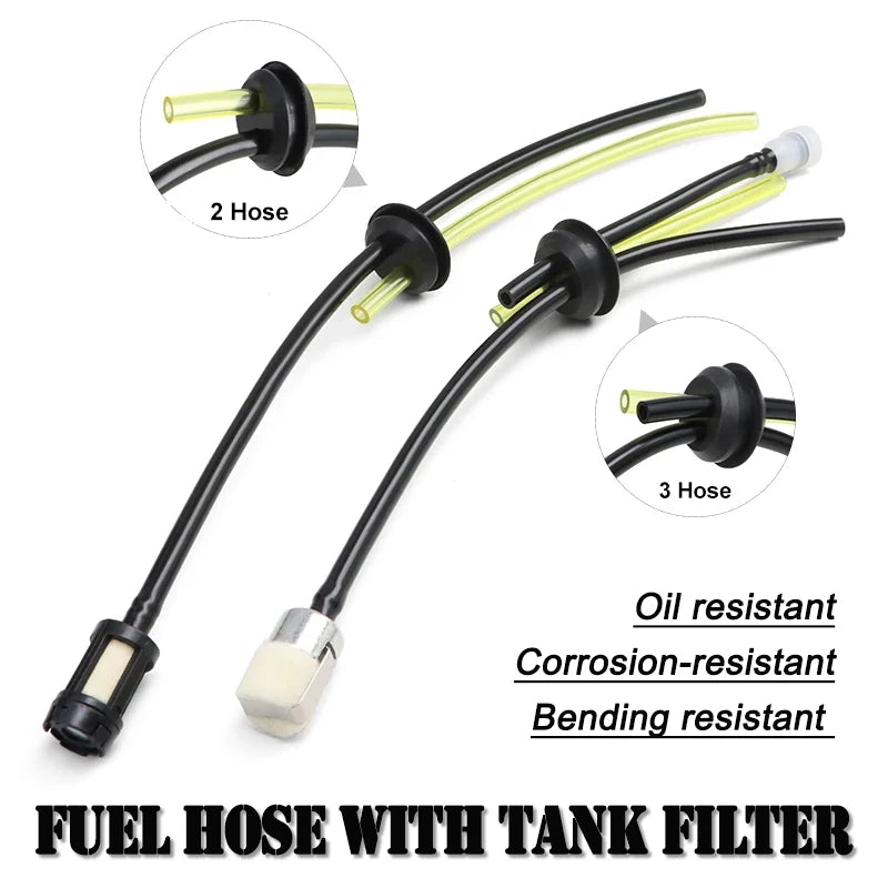 1/5pcs Universal Fuel Tank Filter Kit Fuel Pipe Filter set For Chainsaw Lawn Mower Grass Trimmer Oil Pipe Fuel hose Garden Tools