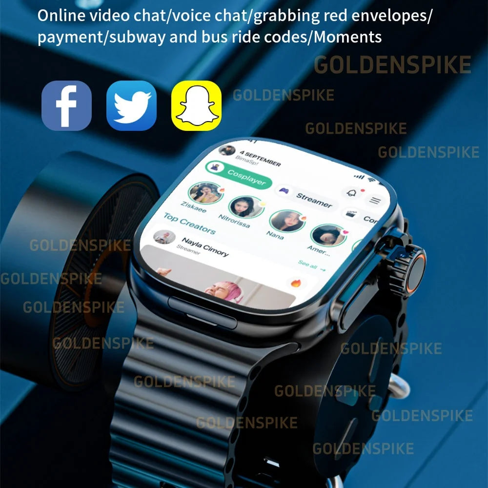 S10 Ultra 3 Smartwatch — 2.29" Curved Display, GPS, WiFi & SIM Support