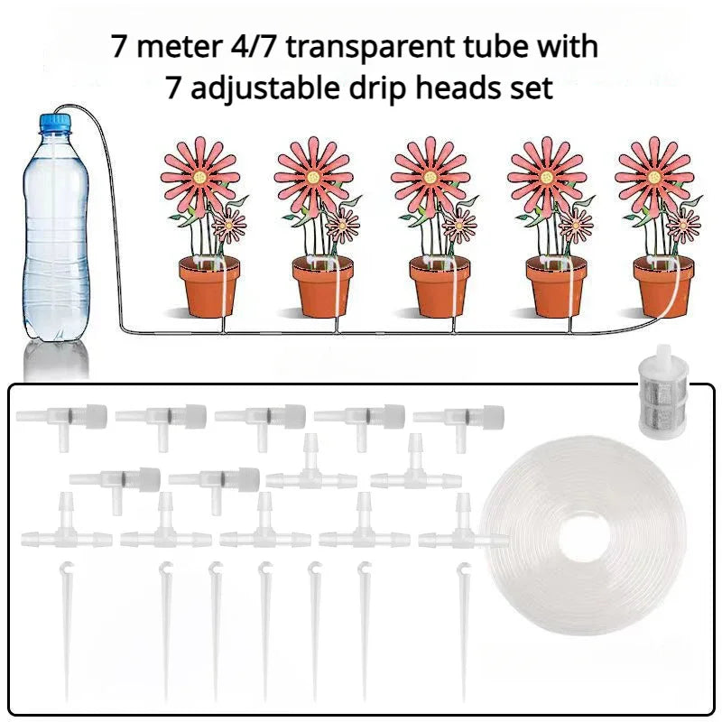 Automatic Drip Watering Kit — Adjustable Balcony & Patio Irrigation