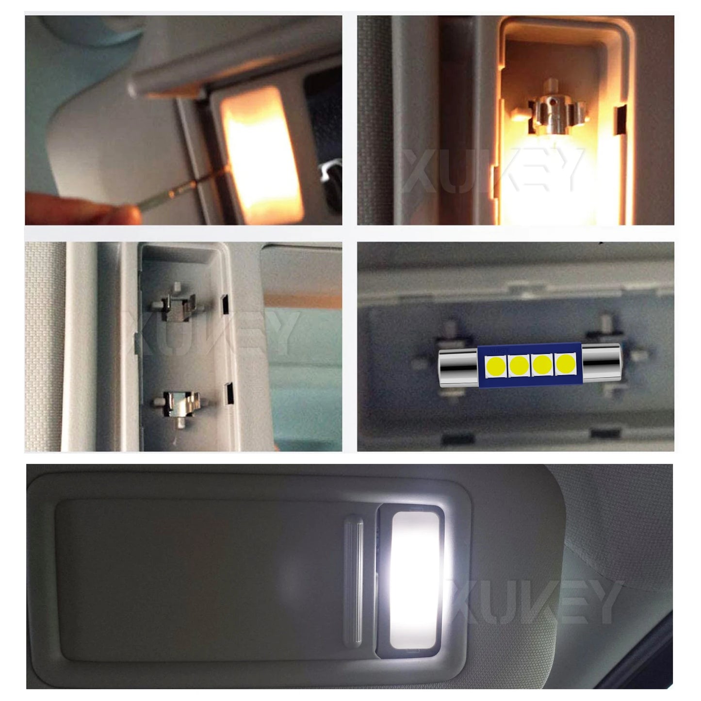 Festoon LED Vanity Mirror / Sun Visor Bulbs 6000K (4-Pack)