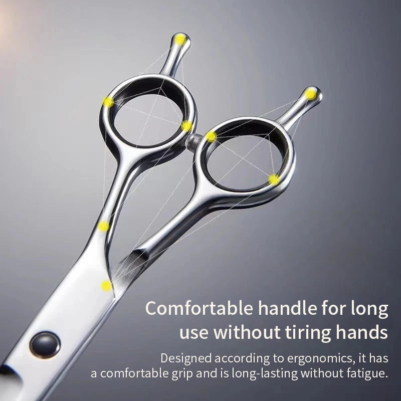 Bent Pet Grooming Scissors Set - Teddy Trim Tools – photo 2