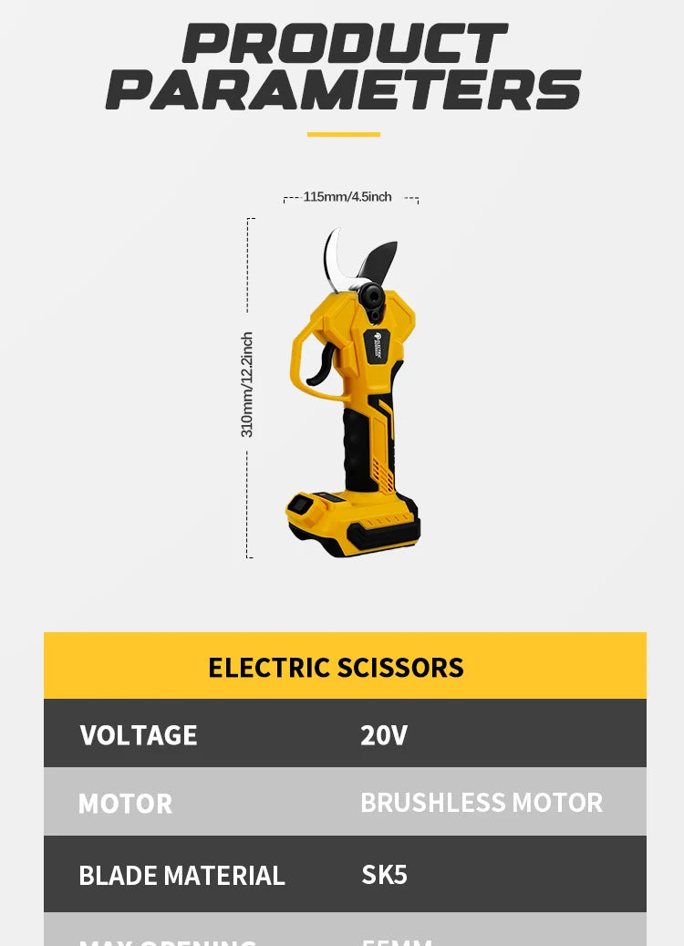 Brushless 6 Inch Electric Chainsaw Telescoping Pole Pruner High Branch Saw Garden Tree Pruning Tool For Dewalt 20V Battery Pin