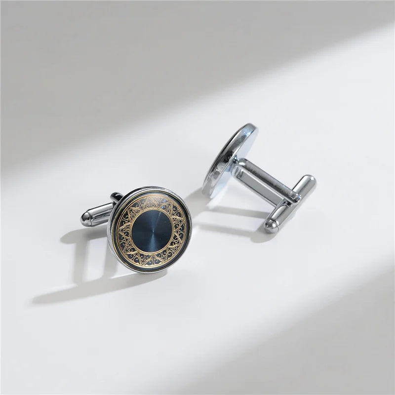 Man Shirt Cufflinks Copper Cufflinks For Mens Luxury Wedding Guests Gifts Round Square Fashion Jewelry Men Cuffs Links Tie Clip