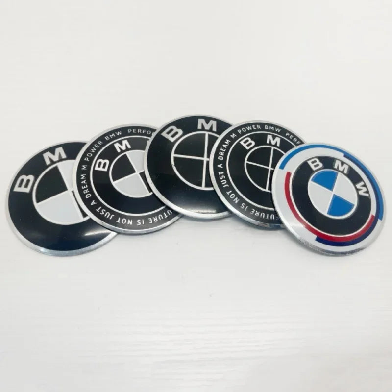 4p cs 56/60/65/70mm automobile hub center sticker aluminum alloy car sticker is suitable for BMW group F07F90F11f18G30G31E60E61.