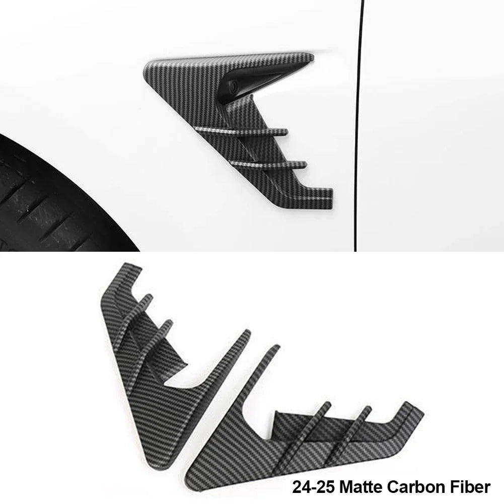 2Pcs Car Side Camera Protection Covers Kit Decoration Sticker Car Modification Accessories for Tesla Model 3 Moel Y 2020-2025
