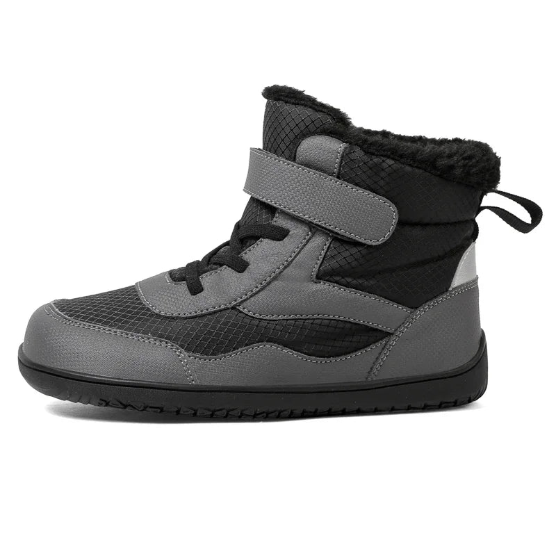 Kids Wide Toe Snow Boots - Fur Lined Barefoot-Style Winter Shoes - photo 8