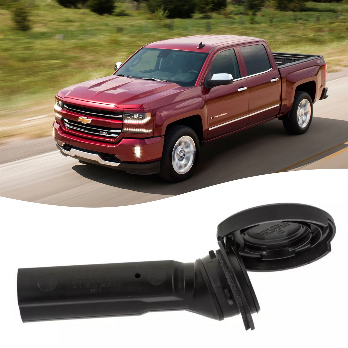 Spare Tire Hoist Lock Cylinder & Tube (22979267) — Chevrolet Silverado & GMC Sierra (2014–2018)