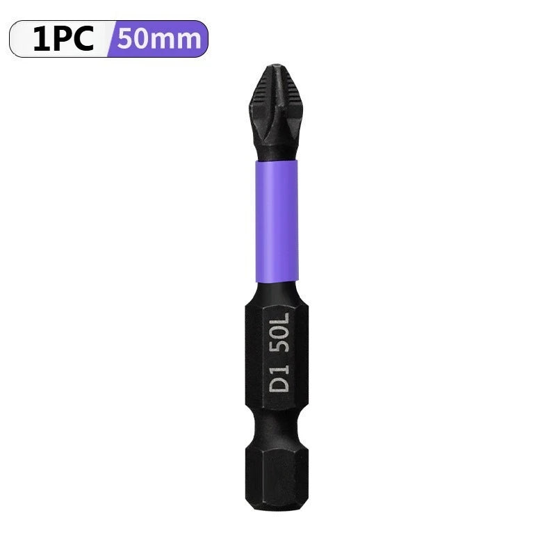 Magnetic Screwdriver Bit Set PH2 Phillips 25-150mm Anti-slip Shockproof Alloy Steel Impact Drill Bits for Outdoor Decoration