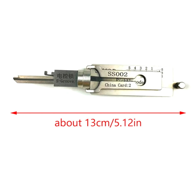 2026 NEW Locksmith Tool Set SS002 2-in-1 Implement for Servicing or Decoding Specific Models of Home and Civilian Door Locks