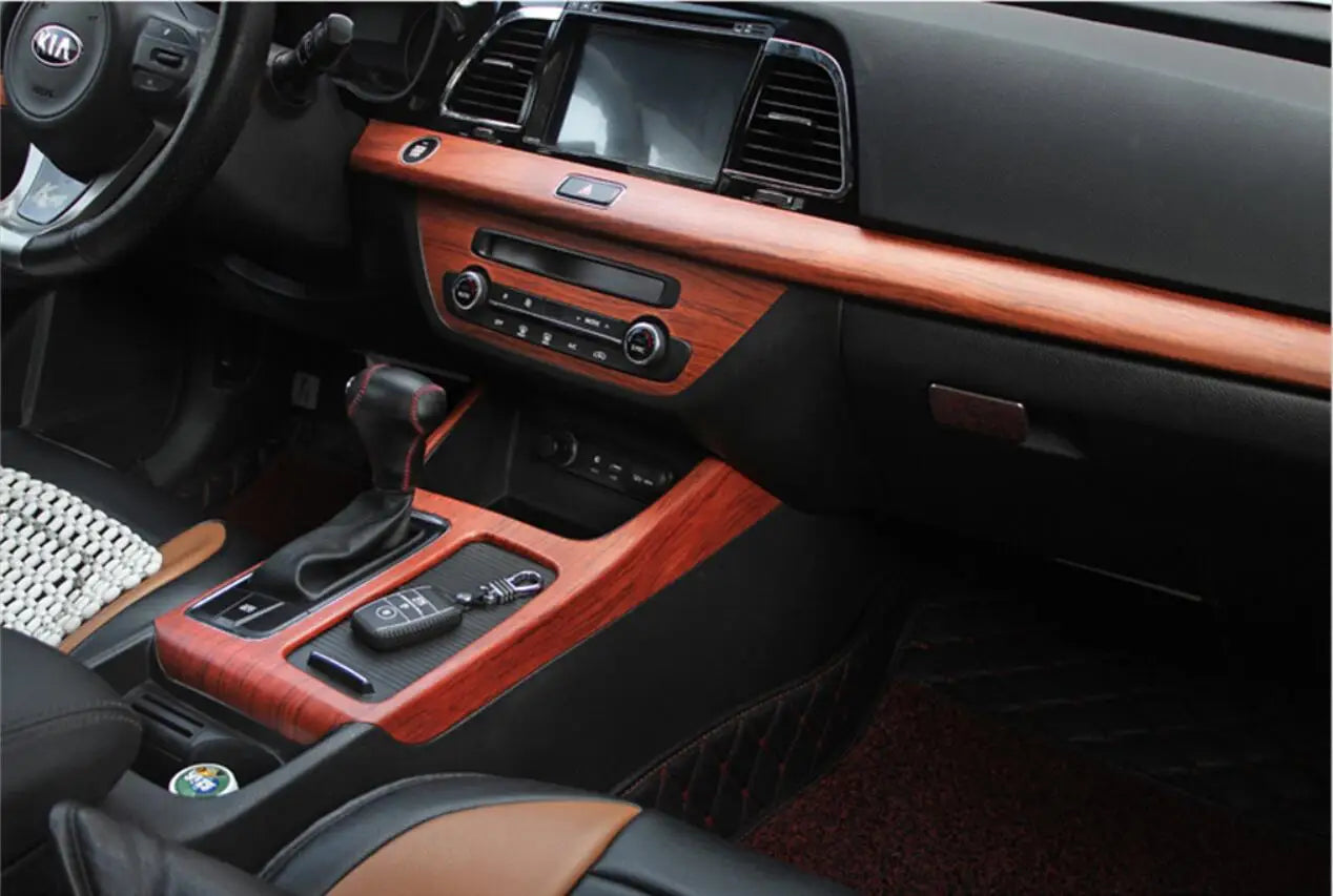 Wood Vinyl Wrap Film Car Sticker Interior Furniture Bubble Free Self Adhesive Wooden Textured Grain Decorative Film Cabinet