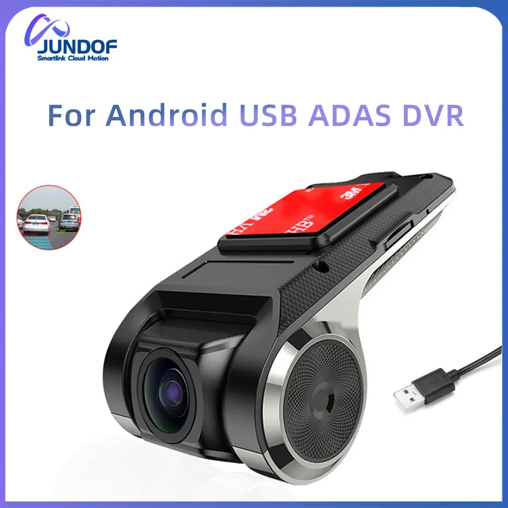 JUNDOF ADAS Car DVR For Car DVD Android Player Navigation Dashcam DVRs Video HD 720P USB TF Card 32G /64G Dash Cam Auto Recorder