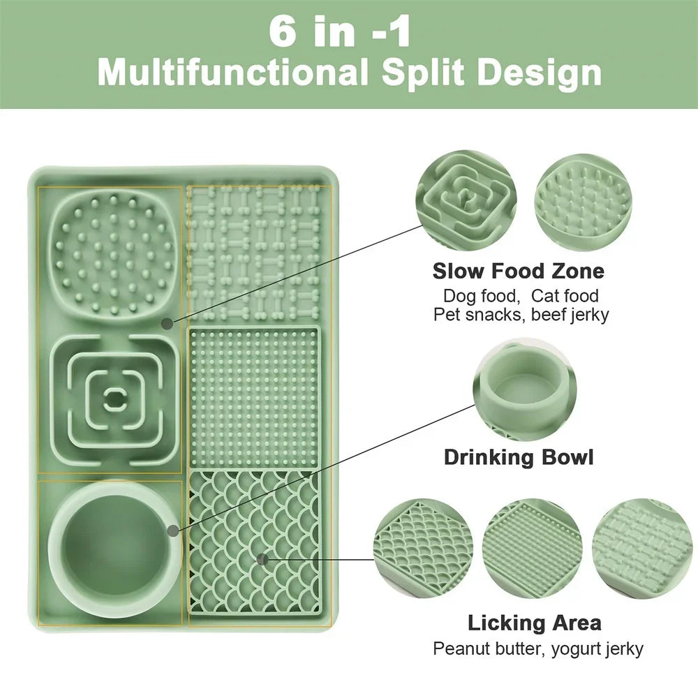 Silicone Lick Mat with Suction Cups - Butter & Peanut Pad – photo 2