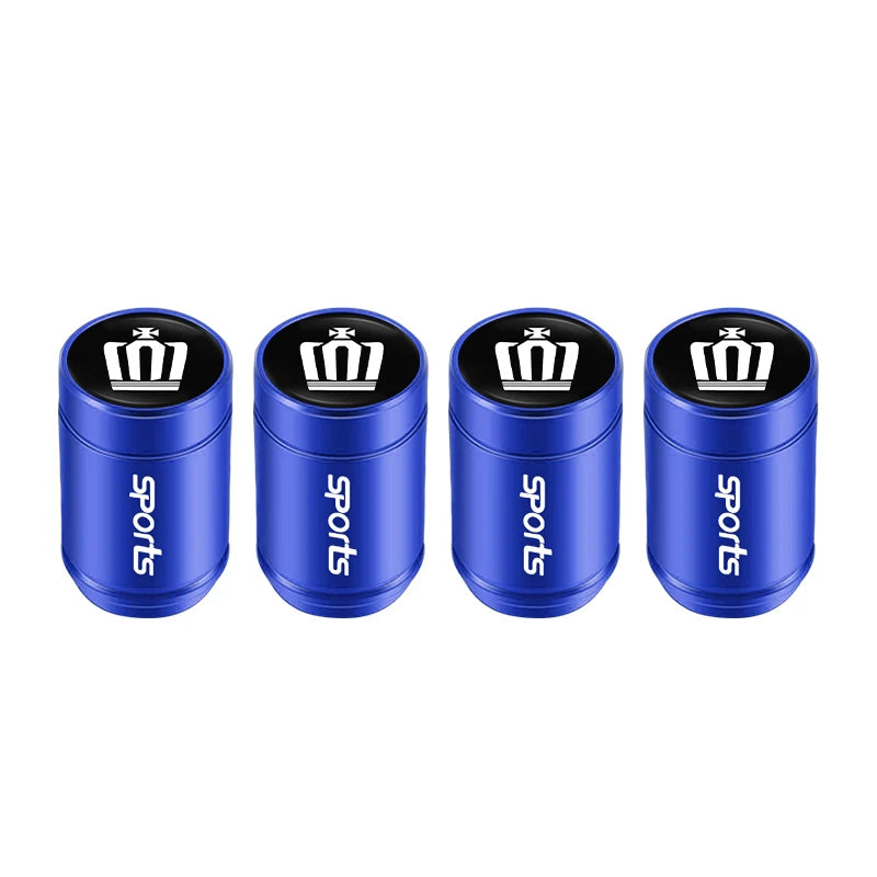 4Pcs Car Tire Valve Caps Metal Dust Proof Cap For Toyota Crown Scion Vellfire Hilux Aygo Yaris Ractis Corolla Caldina Auris Rav4
