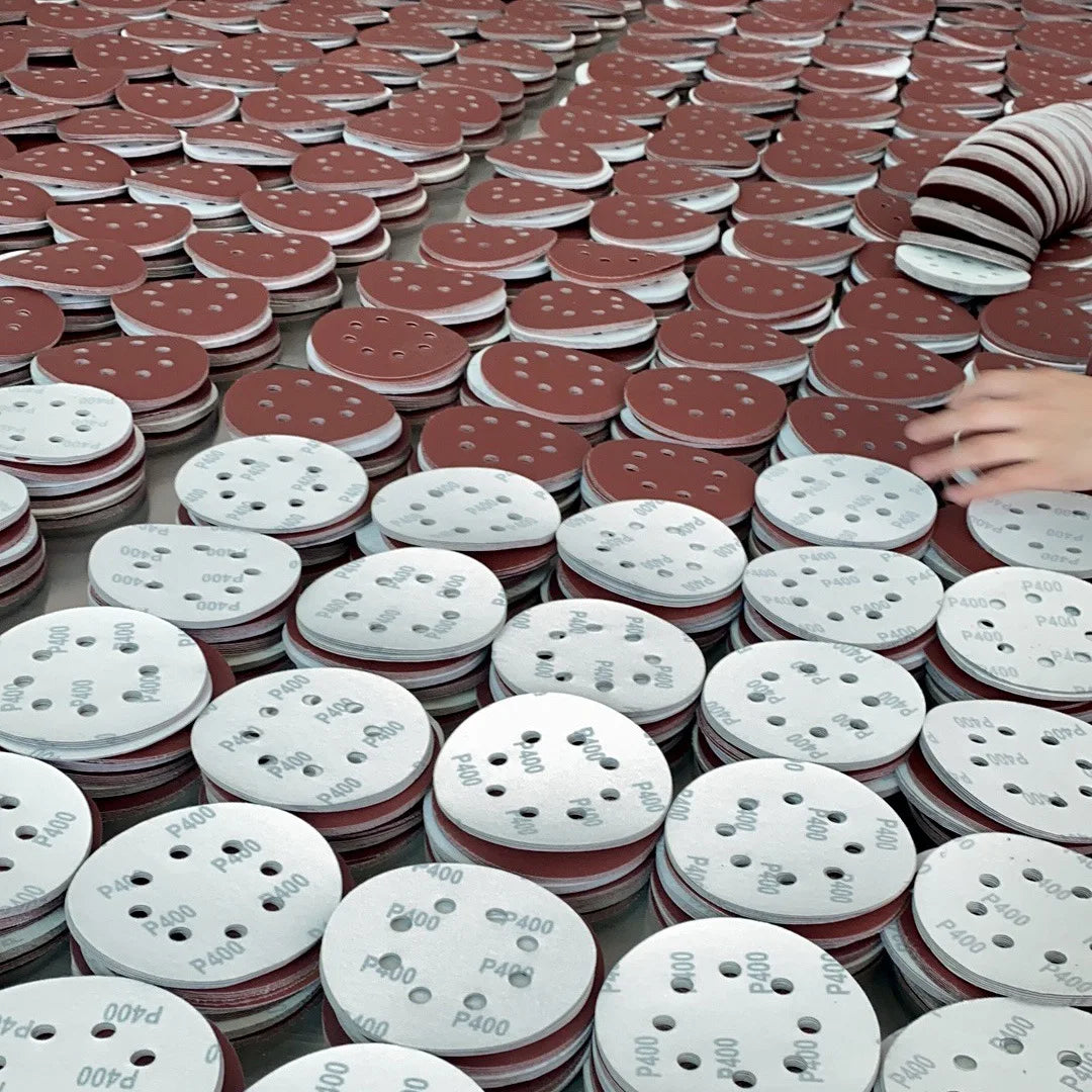 8Hole 125mm Sandpaper Woodworking Metal Grinding Disc Abrasive Polishing Tool 40/1000/2026 Grit Sanding Discs Dremel Accessories